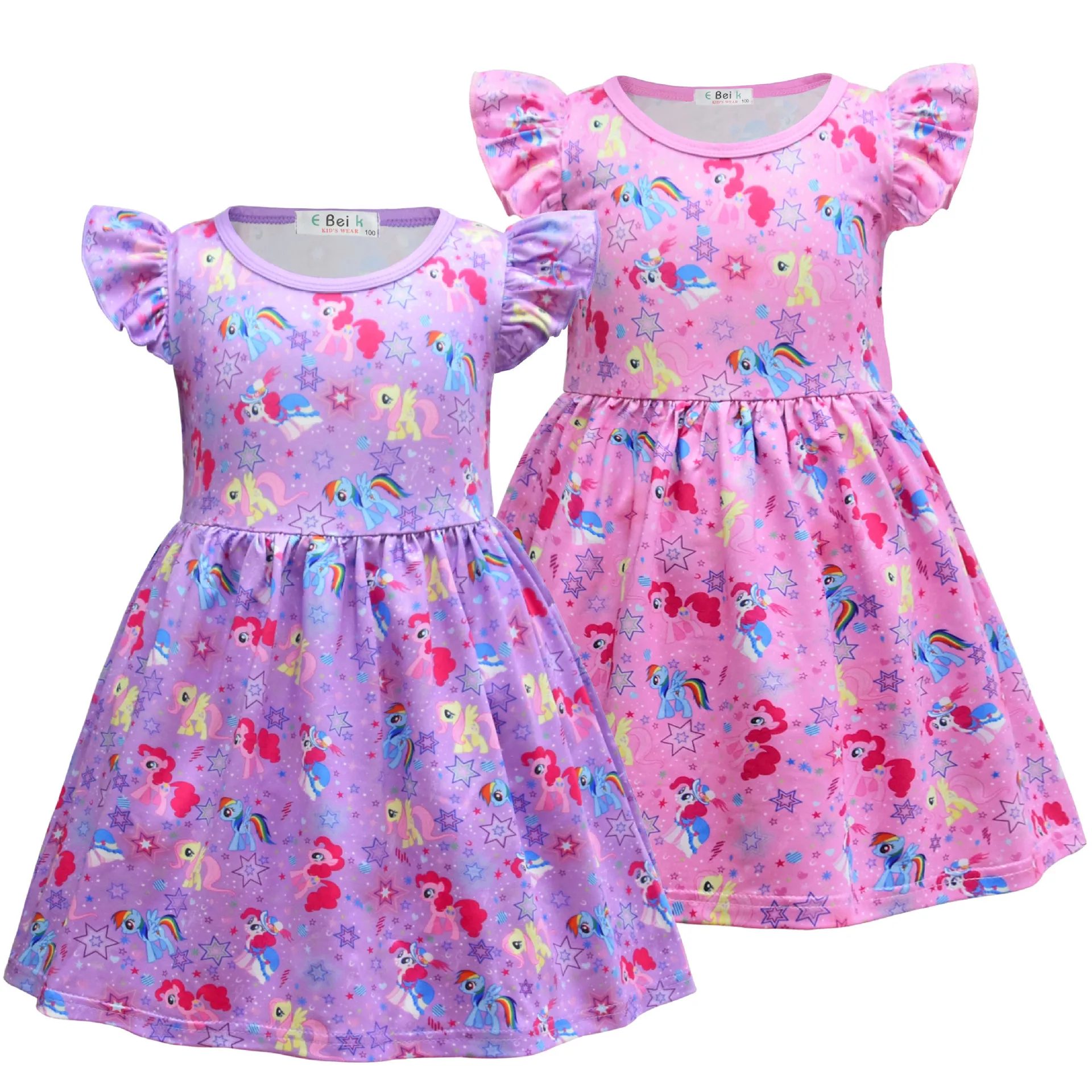 3-7Y Summer New Girls Cartoon Flare Sleeve Dress Kids Princess Dress Girls Holiday Party Clothes
3-7Y Summer New Girls Cartoon Flare Sleeve Dress Kids Princess Dress Girls Holiday Party Clothes