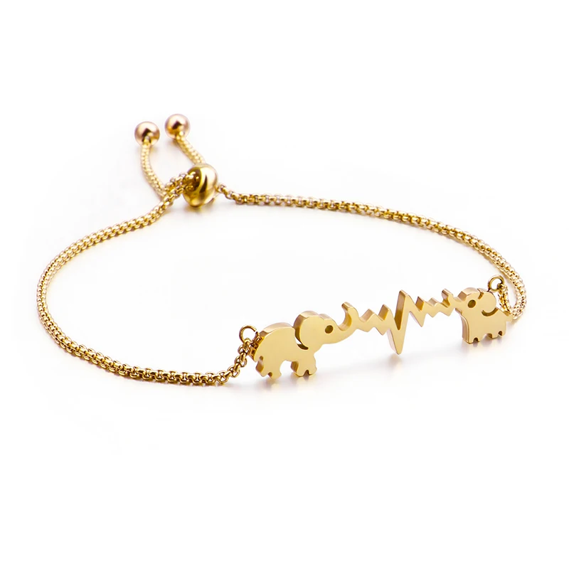 2020 New Product Wholesale Gift Stainless Steel And Elephant Bracelet, Silver/gold/rose gold
2020 New Product Wholesale Gift Stainless Steel And Elephant Bracelet, Silver/gold/rose gold