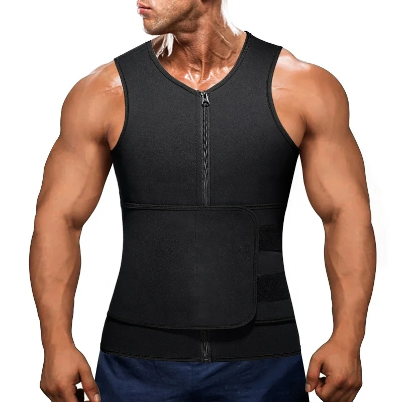 Hot Neoprene Slimming Body Shaper Sauna Vest Sweating Men Sauna Suits with Waist Trainer
Hot Neoprene Slimming Body Shaper Sauna Vest Sweating Men Sauna Suits with Waist Trainer