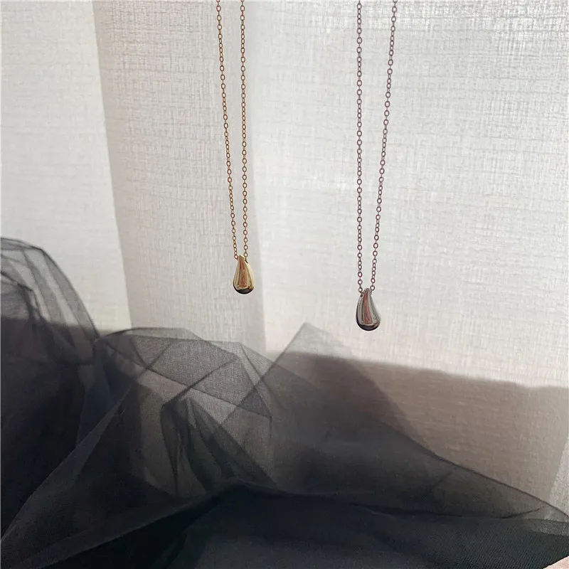 Vershal B124 Fancy Stainless Steel 18k Gold Silver Plated Water Drop Pendant Necklace For Women
Vershal B124 Fancy Stainless Steel 18k Gold Silver Plated Water Drop Pendant Necklace For Women