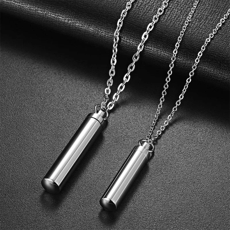 Pet Cat Dog Cremation Urn Pendant Titanium Steel Minimalist Perfume Pendant Necklace Memorial Ashes Storage Bottles necklace
Pet Cat Dog Cremation Urn Pendant Titanium Steel Minimalist Perfume Pendant Necklace Memorial Ashes Storage Bottles necklace