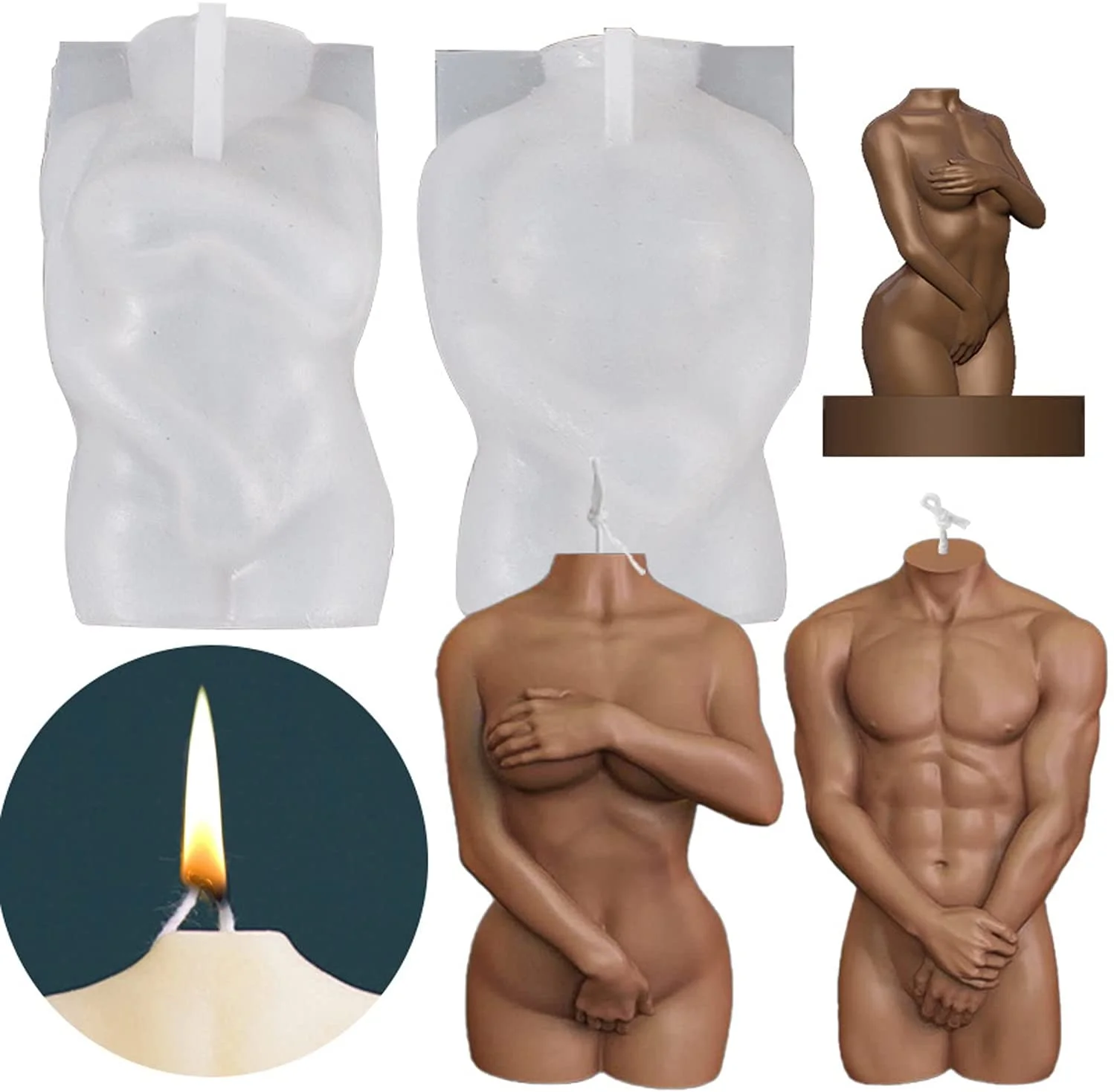 Wholesale Birthday Gift Home Decoration Sexy Women Torso Making Silicone Candle Molds, As the picture
Wholesale Birthday Gift Home Decoration Sexy Women Torso Making Silicone Candle Molds, As the picture