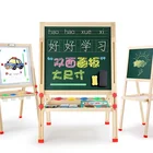 Hot Sell Wooden blackboard Double-Sided Magnetic Drawing Board Color Frame wooden blackboard