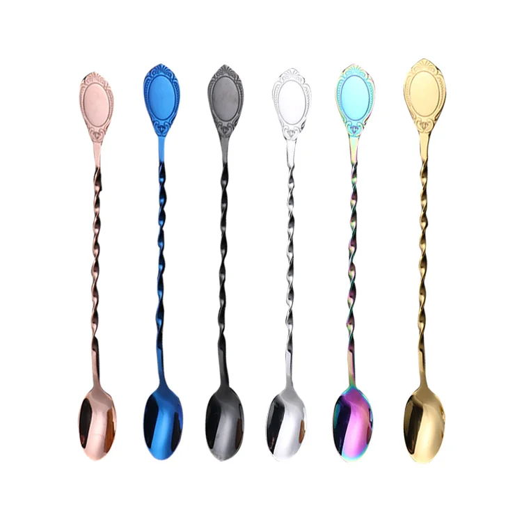 Creative 304 Stainless Steel Long Handle Ice Spoon Long Handle Cocktail Stirring Spoon, Silver/gold/rose gold/black
Creative 304 Stainless Steel Long Handle Ice Spoon Long Handle Cocktail Stirring Spoon, Silver/gold/rose gold/black