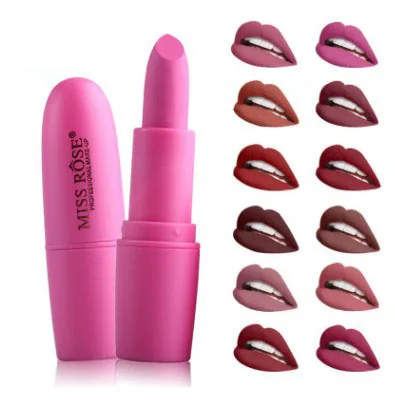 Hot sale 12 colors matte nude velvet lipstick waterproof long lasting Waterproof Lip women make up cosmetics
Hot sale 12 colors matte nude velvet lipstick waterproof long lasting Waterproof Lip women make up cosmetics