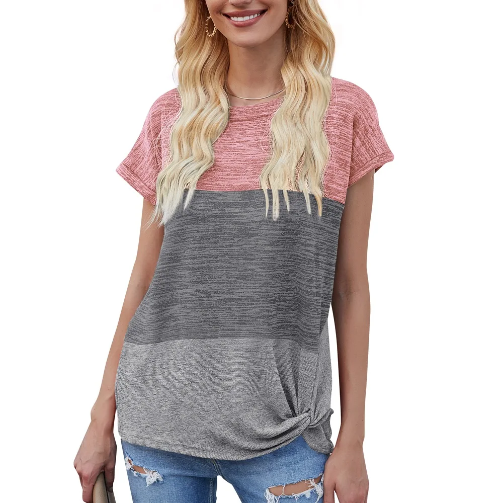 2021 summer lady casual short sleeve tee tunic top round neck loose t shirts women, Pink,orange,blue grey,light purple,black green
2021 summer lady casual short sleeve tee tunic top round neck loose t shirts women, Pink,orange,blue grey,light purple,black green