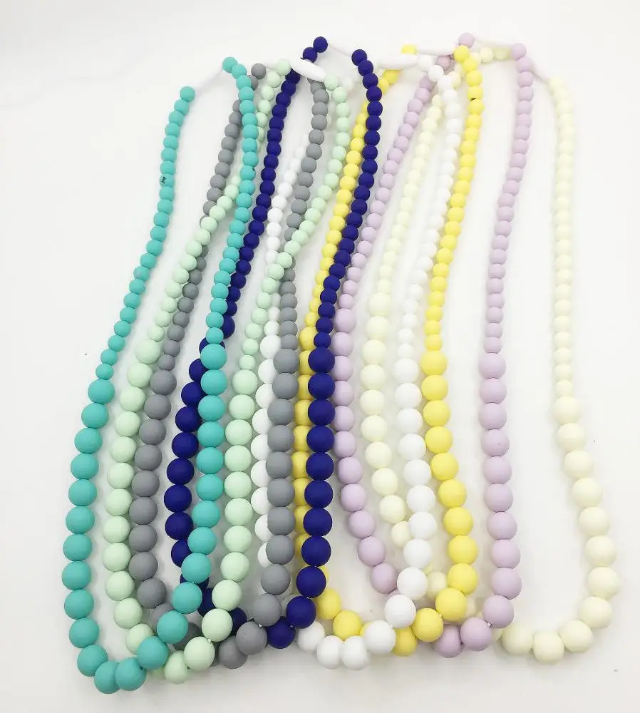 Rainbow Silicone Teething Necklace Approved Silicone Jewels Baby Necklaces Baby Chew Necklace, 10 colors
Rainbow Silicone Teething Necklace Approved Silicone Jewels Baby Necklaces Baby Chew Necklace, 10 colors