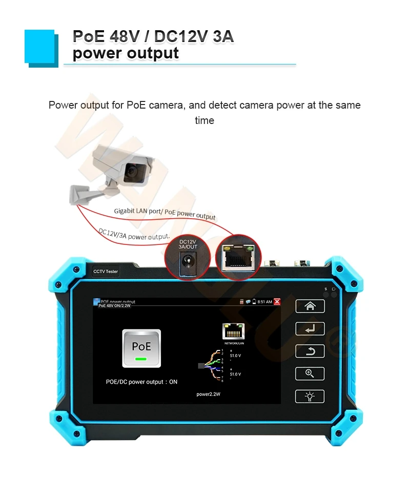 Inch Cctv Tester Ipc C Plus Full Mp Ip Cvi Tvi Ahd Sdi Analog