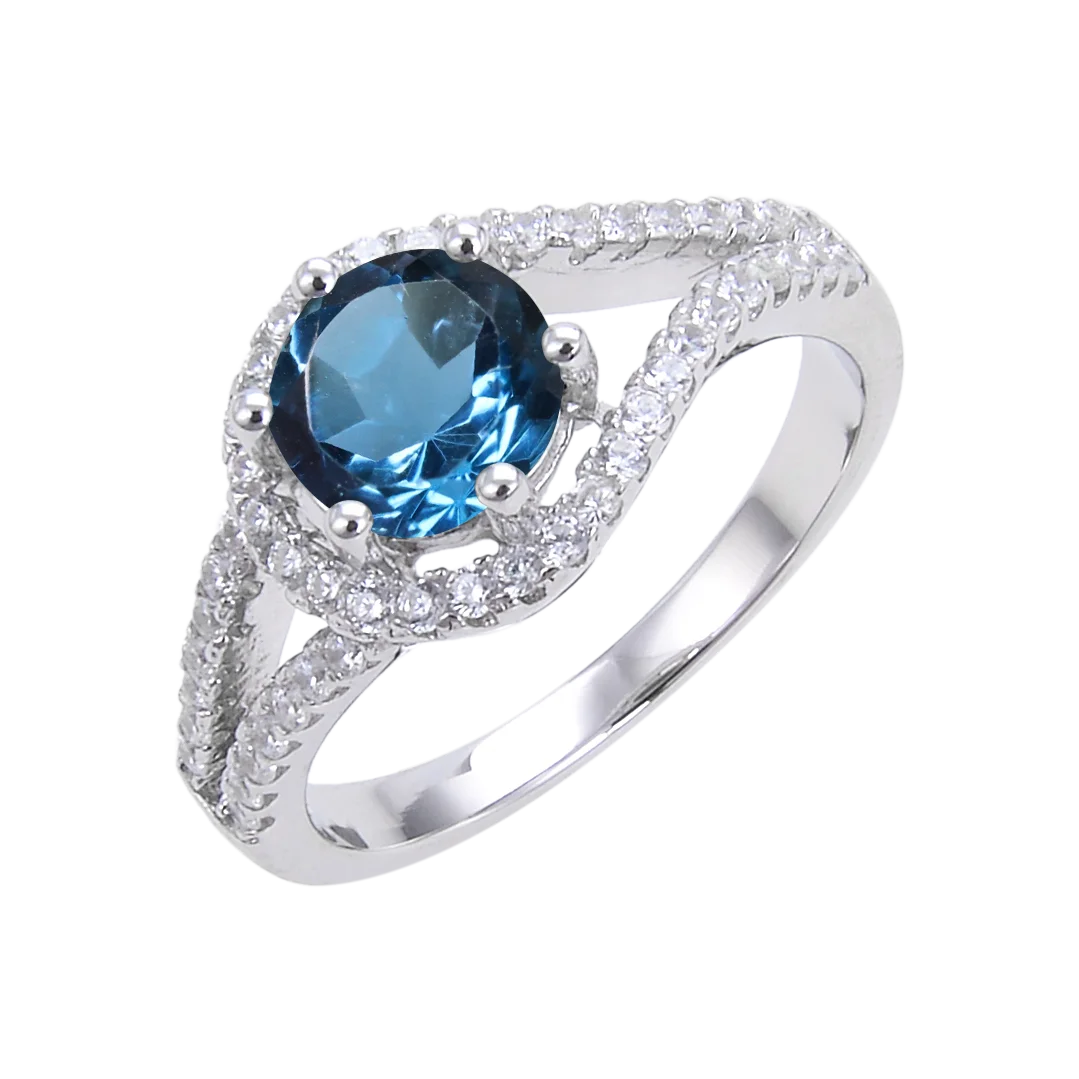 Abiding Jewelry Elegant Rings Blue Topaz Engagement 925 Sterling Silver Ring for party
Abiding Jewelry Elegant Rings Blue Topaz Engagement 925 Sterling Silver Ring for party