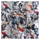 Chinese Factory silk dress styles real silk fabric leopard print printed african silk fabric made in China