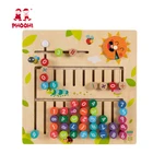 Educational Mathematics Kids Addition Subtraction Toy Wooden Montessori Material Board