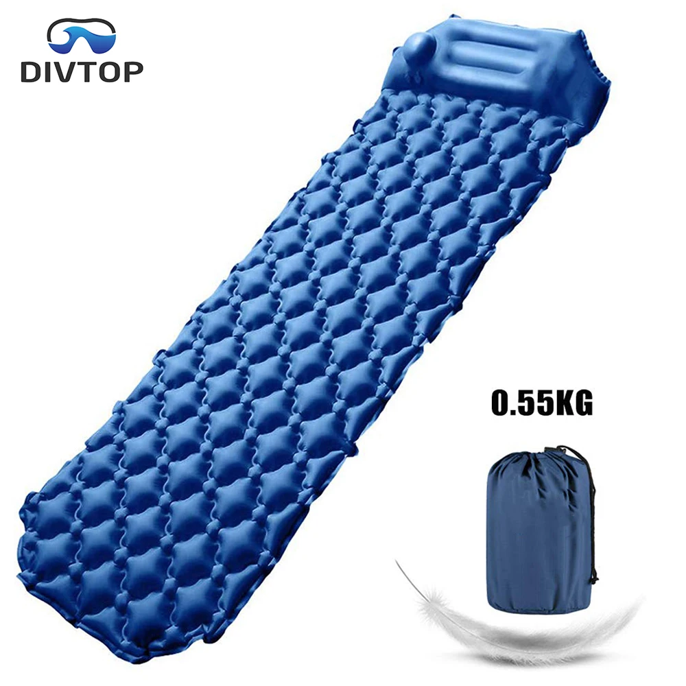 Hand Pump Outdoor Sleeping Pad Inflating Camp Mat Hiking Mattress with Pillow, Royal blue, green, orange, dark blue, navy, military green
Hand Pump Outdoor Sleeping Pad Inflating Camp Mat Hiking Mattress with Pillow, Royal blue, green, orange, dark blue, navy, military green