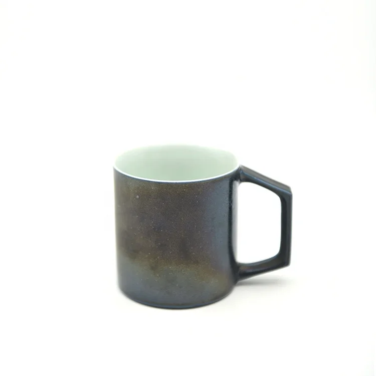 European minimalist style customized ceramic coffee mug with matte glaze, Black
European minimalist style customized ceramic coffee mug with matte glaze, Black
