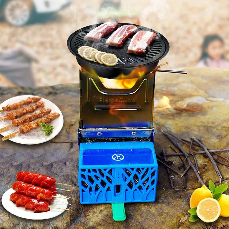 Outdoor Backpacker Cook FlameCube Portable Mini Camping Stove 
Outdoor Backpacker Cook FlameCube Portable Mini Camping Stove