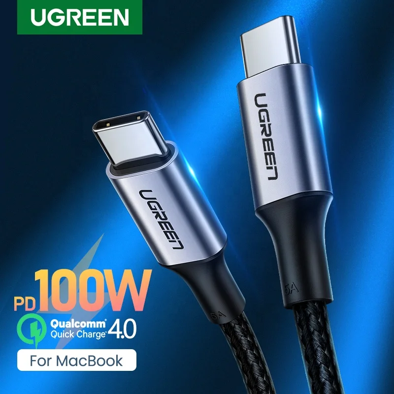 

Ugreen USB C to USB Type C for Samsung S20 PD 100W Cable for MacBook iPad Pro Quick Charger