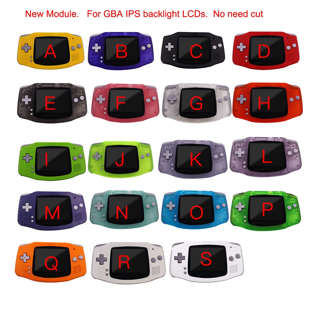 No need cut New Full GBA IPS Housing Shell FOR GAMEBOY ADVANCE IPS LCD CUSTOMIZE Shell Hard Case FOR GBA IPS Backlight LCD
No need cut New Full GBA IPS Housing Shell FOR GAMEBOY ADVANCE IPS LCD CUSTOMIZE Shell Hard Case FOR GBA IPS Backlight LCD