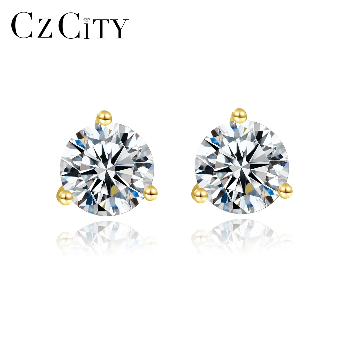 CZCITY Zircon Korean Earrings for Women 2021Three Size Single Round Cubic Zirconia Women Silver Stud Earring
CZCITY Zircon Korean Earrings for Women 2021Three Size Single Round Cubic Zirconia Women Silver Stud Earring