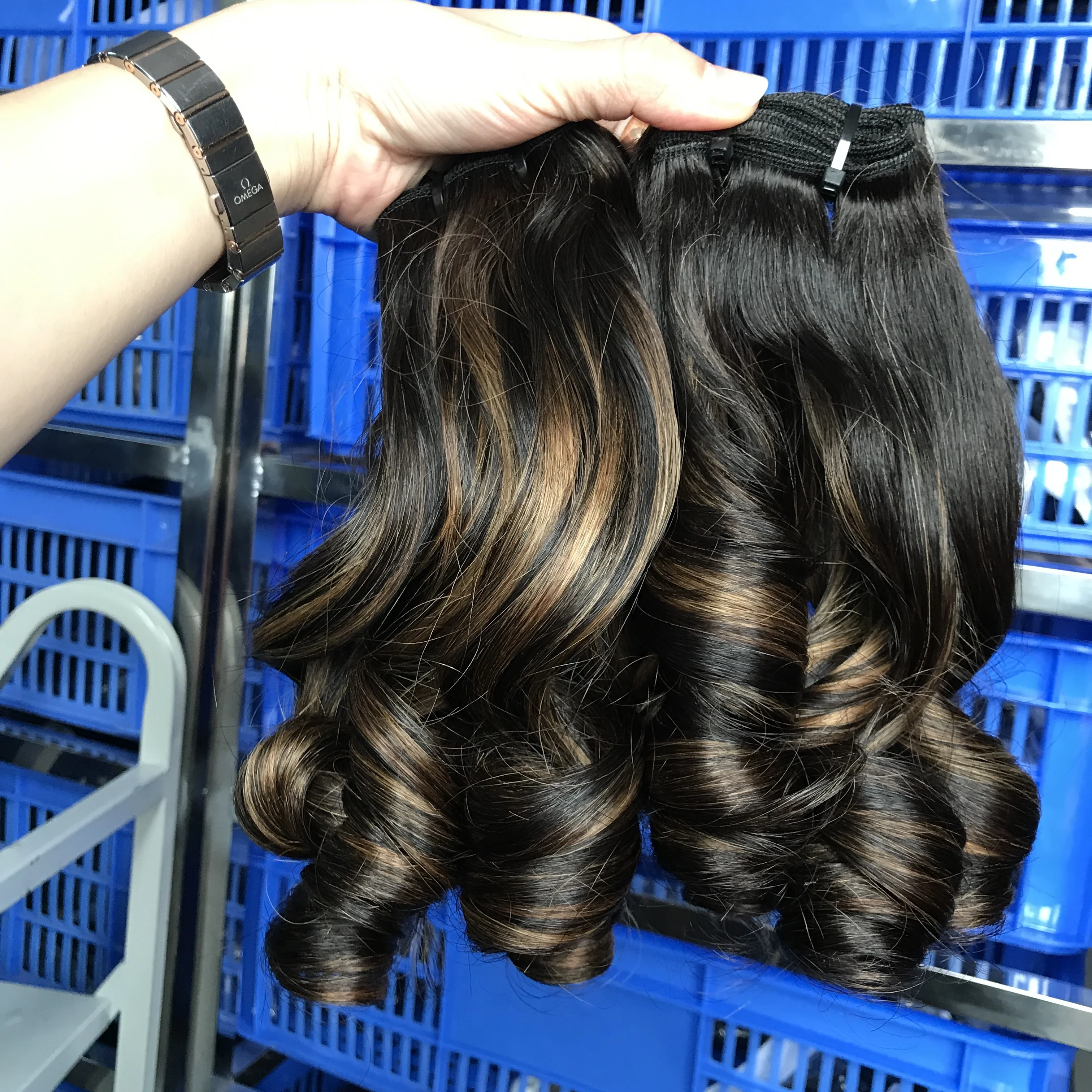 Wholesale Vietnam Funmi Hair Jenny Curl 100% Human Hair In Highlighted Bouncy Color Hair
Wholesale Vietnam Funmi Hair Jenny Curl 100% Human Hair In Highlighted Bouncy Color Hair