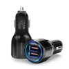 Unionup 30W 6A Dual Fast 2 Port QC 3.0 USB Car Charger Adapter for iPhone Samsung Huawei