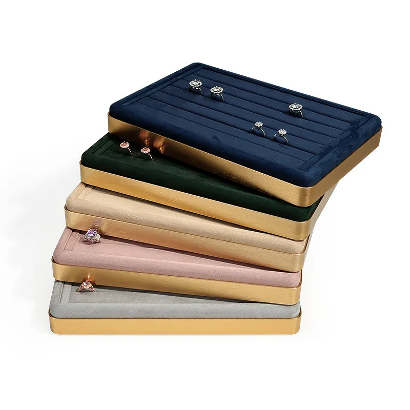 Factory New Stock High Quality Metal Frame Velvet Jewelry Display Tray Luxury Jewelry Set Display Tray Tray Display Jewelry, Green grey
Factory New Stock High Quality Metal Frame Velvet Jewelry Display Tray Luxury Jewelry Set Display Tray Tray Display Jewelry, Green grey