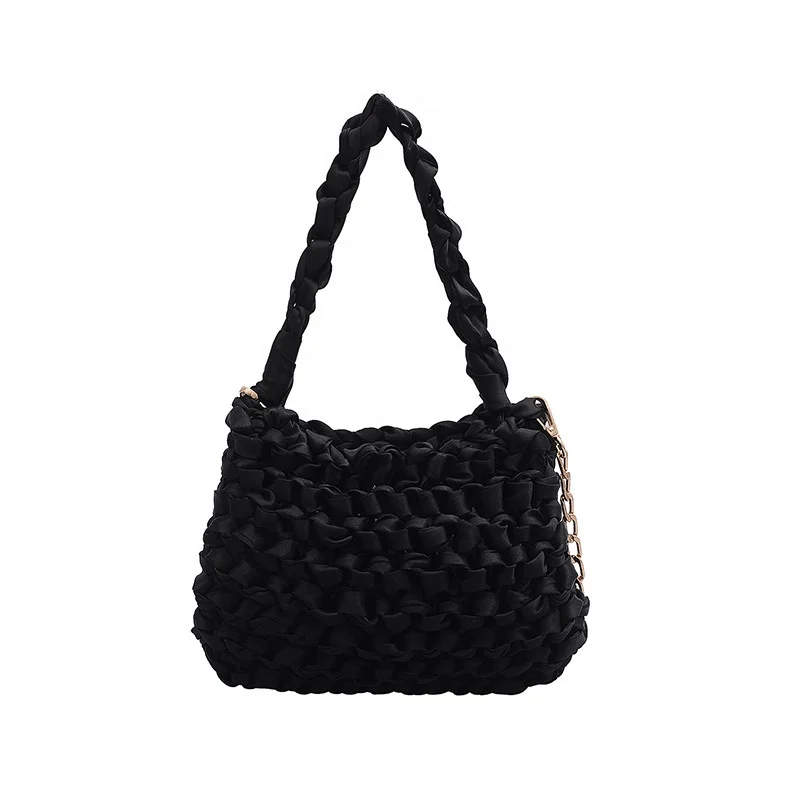 Hand woven ribbon mini black handbags for women silk knot designers hand bags famous brands bags women hand bags
Hand woven ribbon mini black handbags for women silk knot designers hand bags famous brands bags women hand bags