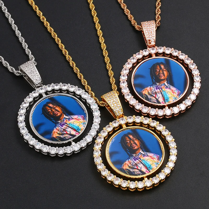Rotatable Customized Photo Sublimation Round Shape Spin Necklace For Valentine's Day Gifts, Silver /gold/rose gold
Rotatable Customized Photo Sublimation Round Shape Spin Necklace For Valentine's Day Gifts, Silver /gold/rose gold