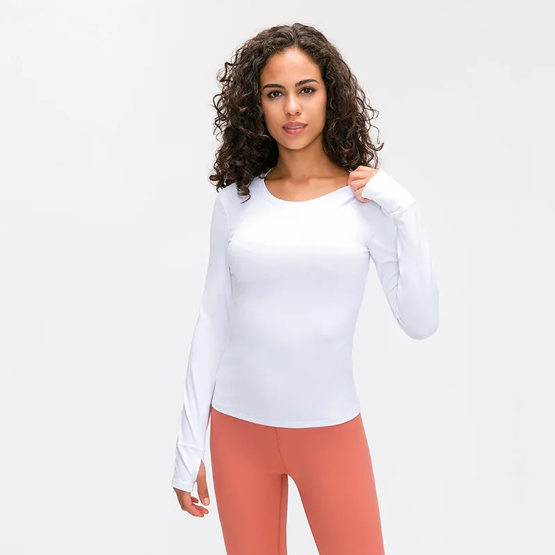 Women long sleeve yoga chest cushion gauze quick drying breathable stretch sport t-shirt
Women long sleeve yoga chest cushion gauze quick drying breathable stretch sport t-shirt