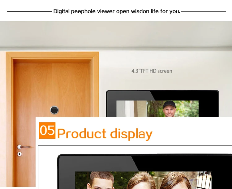 Дверной глазок с ночным видением, 3,5 дюйма, запись видео, дверной звонок, поддержка SD-карты 32 ГБ