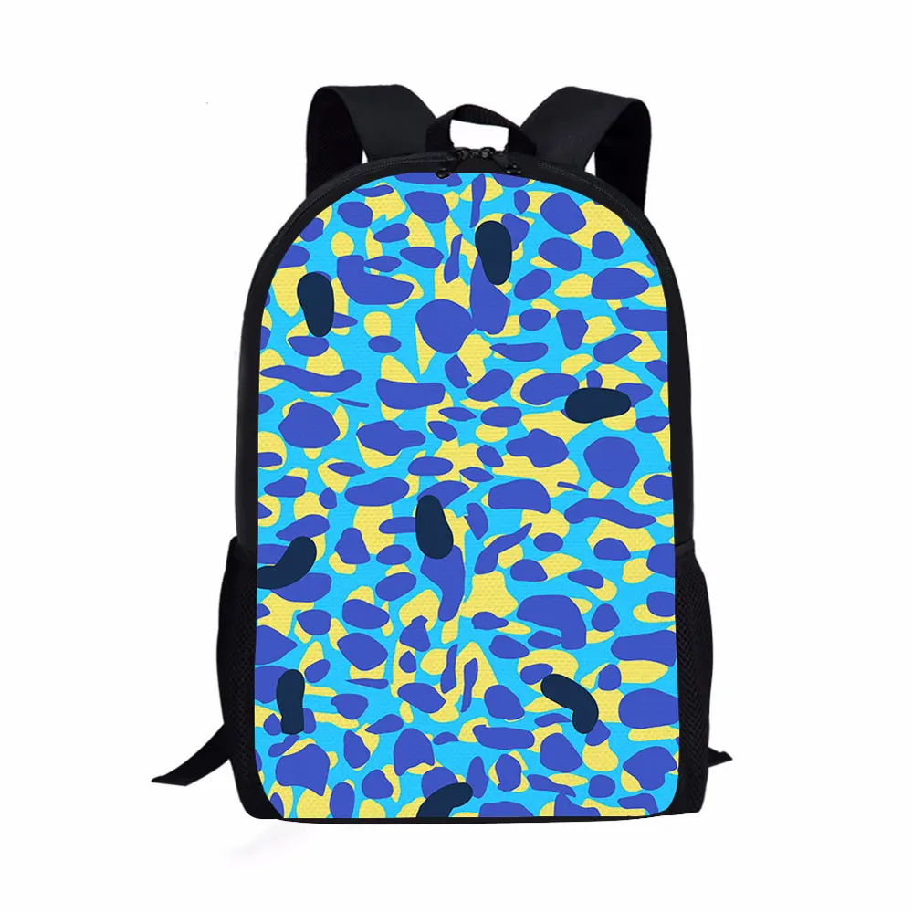 Customized on demand Camouflage pattern Sublimation printing novation Polyester kids children school bags backpack
Customized on demand Camouflage pattern Sublimation printing novation Polyester kids children school bags backpack