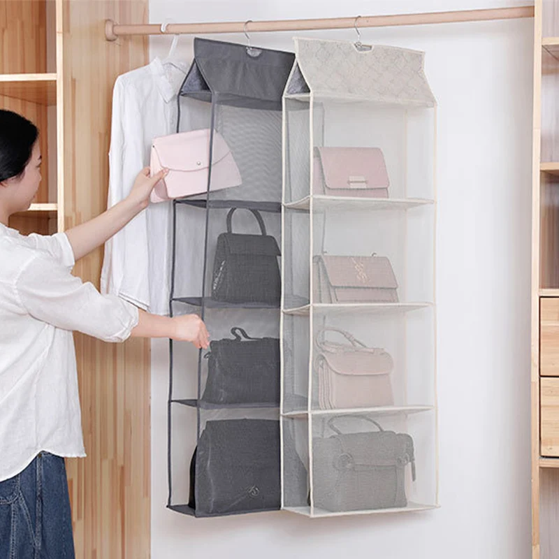 New handbag storage hanging bag household wardrobe transparent storage bag double-sided hanging organizer bag
New handbag storage hanging bag household wardrobe transparent storage bag double-sided hanging organizer bag