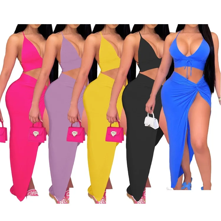 Sexy Lady Swimwear Two Piece Set Bikini Tops Long Split Skirt Summer Women Beach Wear Swimsuit, Picture
Sexy Lady Swimwear Two Piece Set Bikini Tops Long Split Skirt Summer Women Beach Wear Swimsuit, Picture