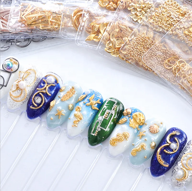 Nail Art Jewels Metal Gold Nail Charm Bars 3D Decals for Women Decorations Tips Manicure Nail Accessories
Nail Art Jewels Metal Gold Nail Charm Bars 3D Decals for Women Decorations Tips Manicure Nail Accessories
