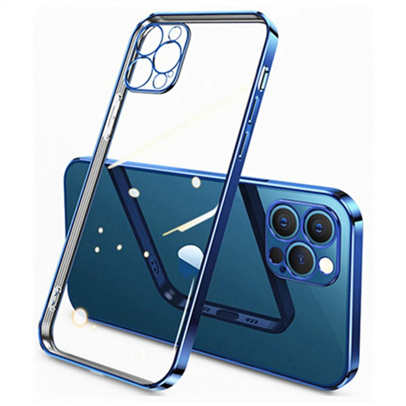 Luxury Plating Square Frame Silicone Transparent Case on For iPhone 11 12 13 Pro Max Mini X XR 7 8 Plus SE 2020 Clear Back Cover
Luxury Plating Square Frame Silicone Transparent Case on For iPhone 11 12 13 Pro Max Mini X XR 7 8 Plus SE 2020 Clear Back Cover