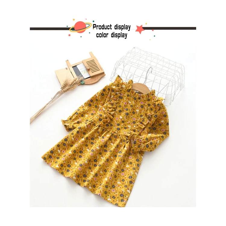 Long Sleeve Floral Pattern Pullover Summer Baby Girl Party Dress Children, As picture shown
Long Sleeve Floral Pattern Pullover Summer Baby Girl Party Dress Children, As picture shown