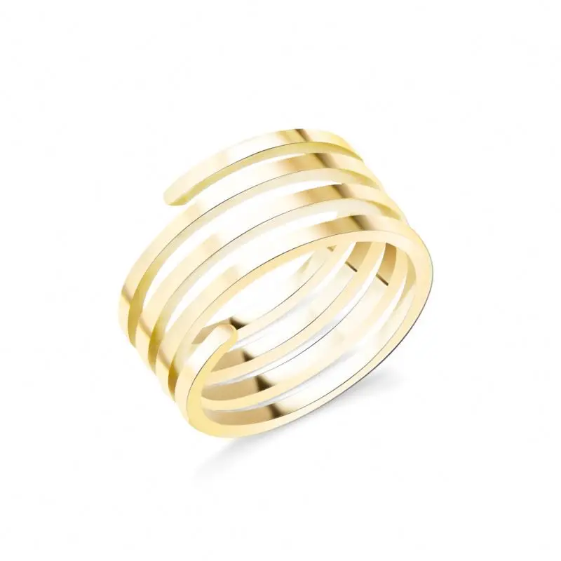 Wholesale Custom Multi Layer Ring 18K Gold Plated Stainless Steel Jewelry Multi-layer 4 Double Layered Rings for Women, Gold color
Wholesale Custom Multi Layer Ring 18K Gold Plated Stainless Steel Jewelry Multi-layer 4 Double Layered Rings for Women, Gold color