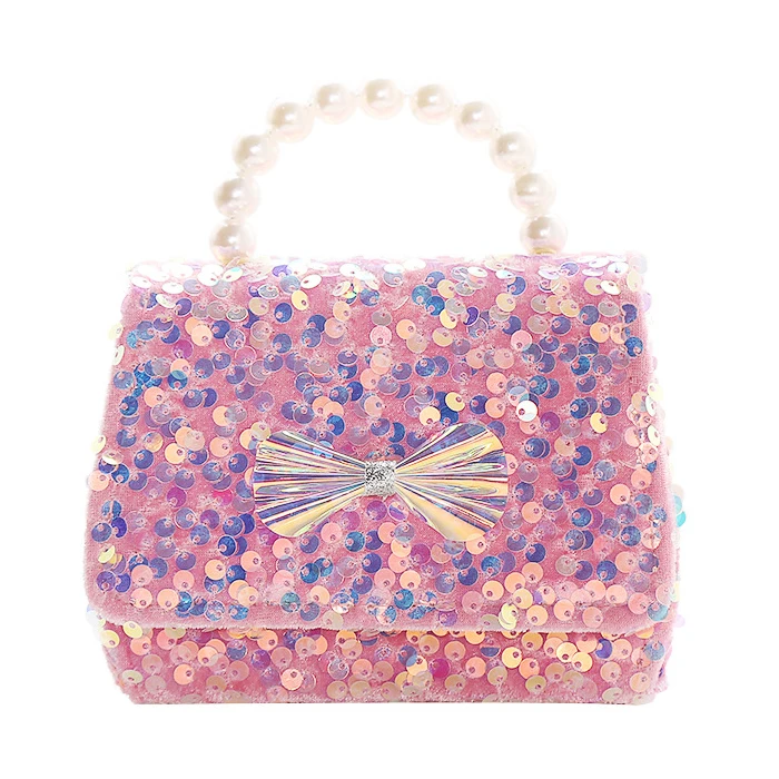 Cute princess handbags little girl pearl handle luxury tote bag bow kids hand bags bling shoulder bag
Cute princess handbags little girl pearl handle luxury tote bag bow kids hand bags bling shoulder bag