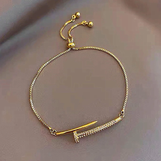 Luxury Nail Bracelet For Woman Charm Bracelets Adjustable Statement Best Friends Wedding Gift Party Girl Bracelets
Luxury Nail Bracelet For Woman Charm Bracelets Adjustable Statement Best Friends Wedding Gift Party Girl Bracelets