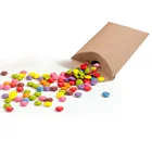 Custom luxury Small Cute Wedding Favors Gift Candy Boxes Kraft Paper Pillow Candy Box For Home Party Birthday