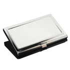 Wholesale Price Waterproof Stainless Steel Silver Metal Case Box Business Credit Card Case Cover Organizer Card Holder