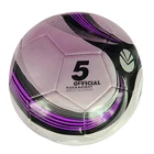 China Professional Manufacturer official size Football Customized logo laminated PVC leather Soccer Ball