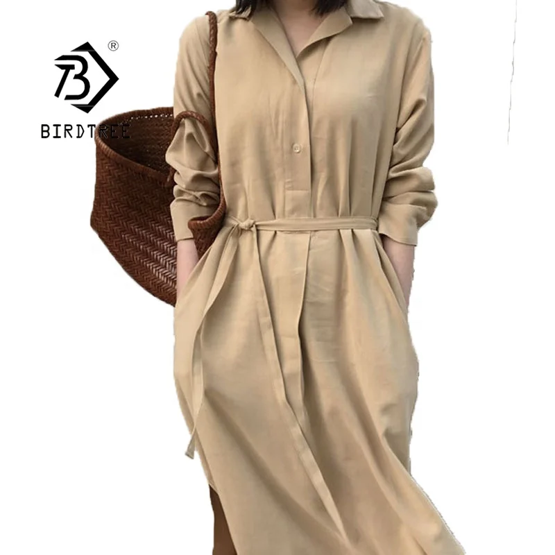 Korean Solid White Simple Loose Maxi Dresses with Sashes Button Up Midi Shirt Dress for Women D07503B
Korean Solid White Simple Loose Maxi Dresses with Sashes Button Up Midi Shirt Dress for Women D07503B
