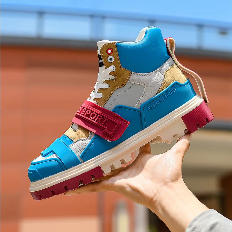 New Design Factory Wholesale New Style Mens Anti-Odor Students Fashionable Casual high top Shoes
New Design Factory Wholesale New Style Mens Anti-Odor Students Fashionable Casual high top Shoes