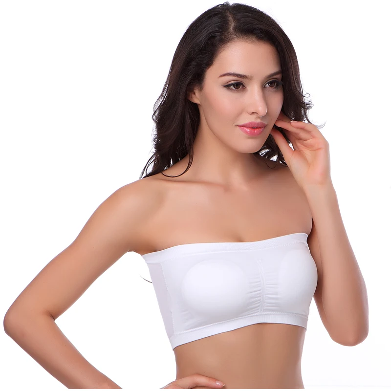 Ladies Sexy Plus Size Push Up Bandeau Bra Seamless Removable Strapless Tube Bra, Black, white, nude, pink, purple, blue
Ladies Sexy Plus Size Push Up Bandeau Bra Seamless Removable Strapless Tube Bra, Black, white, nude, pink, purple, blue
