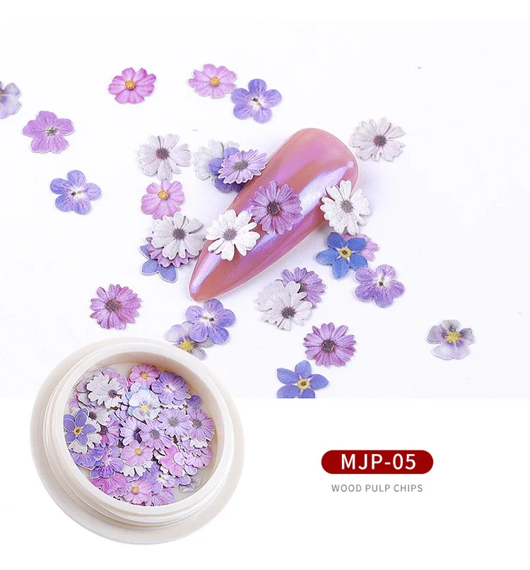 3D Beauty Nail Art Wood Pulp Rose Flower Decals Nail DIY Mixed Flash Decoration Stickers, 6 colors
3D Beauty Nail Art Wood Pulp Rose Flower Decals Nail DIY Mixed Flash Decoration Stickers, 6 colors