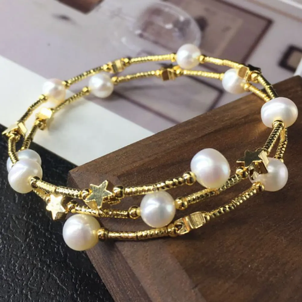 14K gold filled fresh water pearl bead brass bracelet bangle trendy women jewelry wholesaler
14K gold filled fresh water pearl bead brass bracelet bangle trendy women jewelry wholesaler
