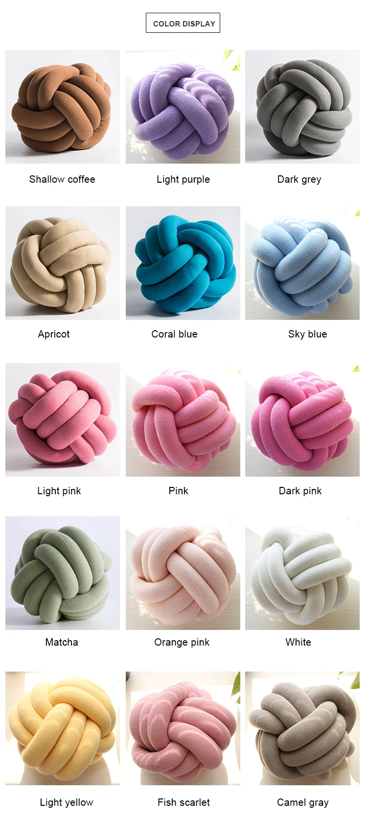 product dst hot soft acrylic magic knitted handmade wool knot throw tube  chunky pillow with home decoration-61