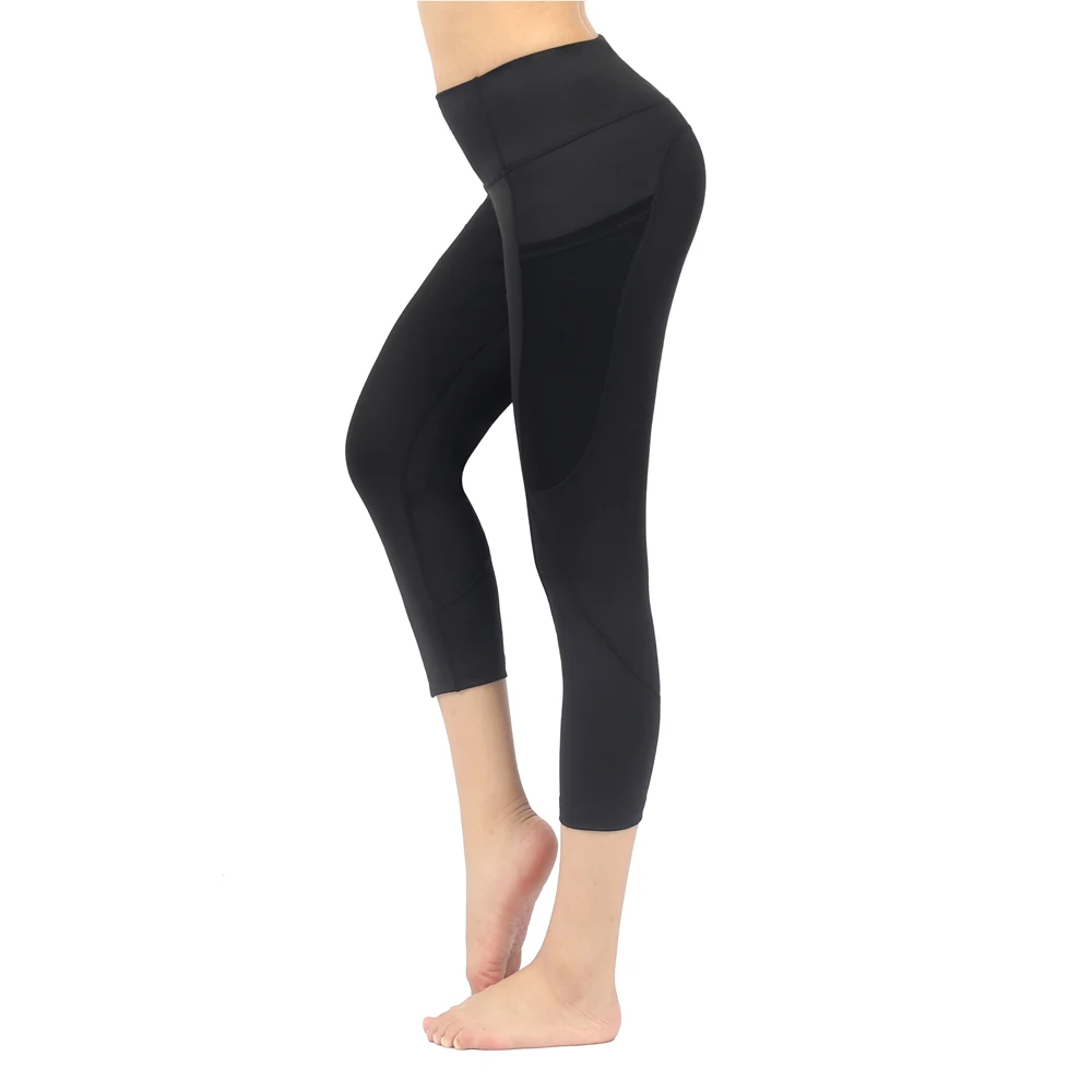 Wholesale women fitness workout clothing 3/4 capri yoga pants leggings, Black/hot pink
Wholesale women fitness workout clothing 3/4 capri yoga pants leggings, Black/hot pink
