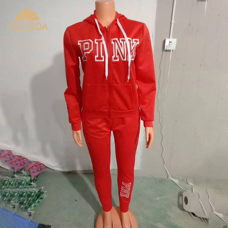 Winter Women Pink Letters Suits Tracksuit Women 2020 Casual Long Sleeve Hoodies Sweatshirt And Long Pants Two Piece Set Women
Winter Women Pink Letters Suits Tracksuit Women 2020 Casual Long Sleeve Hoodies Sweatshirt And Long Pants Two Piece Set Women