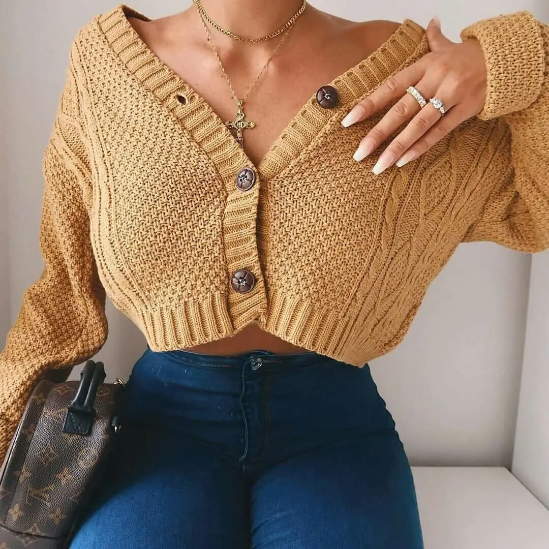 New Style Mujer Knitting Crop Tops Girls Fashionable Loose Sexy Acrylic With button Knit Cardigan For Women, Picture
New Style Mujer Knitting Crop Tops Girls Fashionable Loose Sexy Acrylic With button Knit Cardigan For Women, Picture