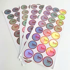 All Kinds Gold Label Printed Adhesive Sticker Label Hologram UV Custom Design